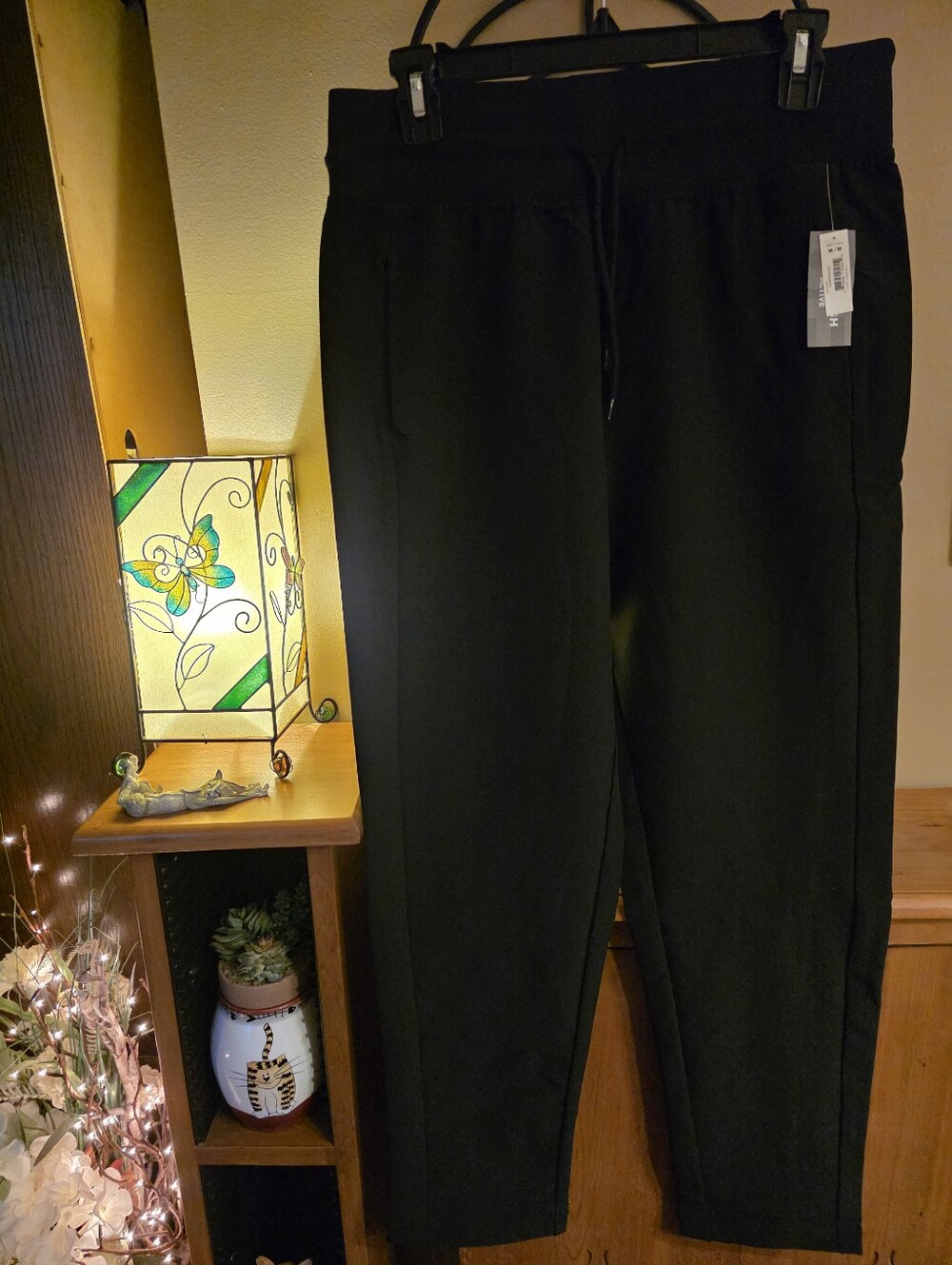 🆕️Ladies Black Pull-On Quick Dry High Waist Jogger Pants Size M